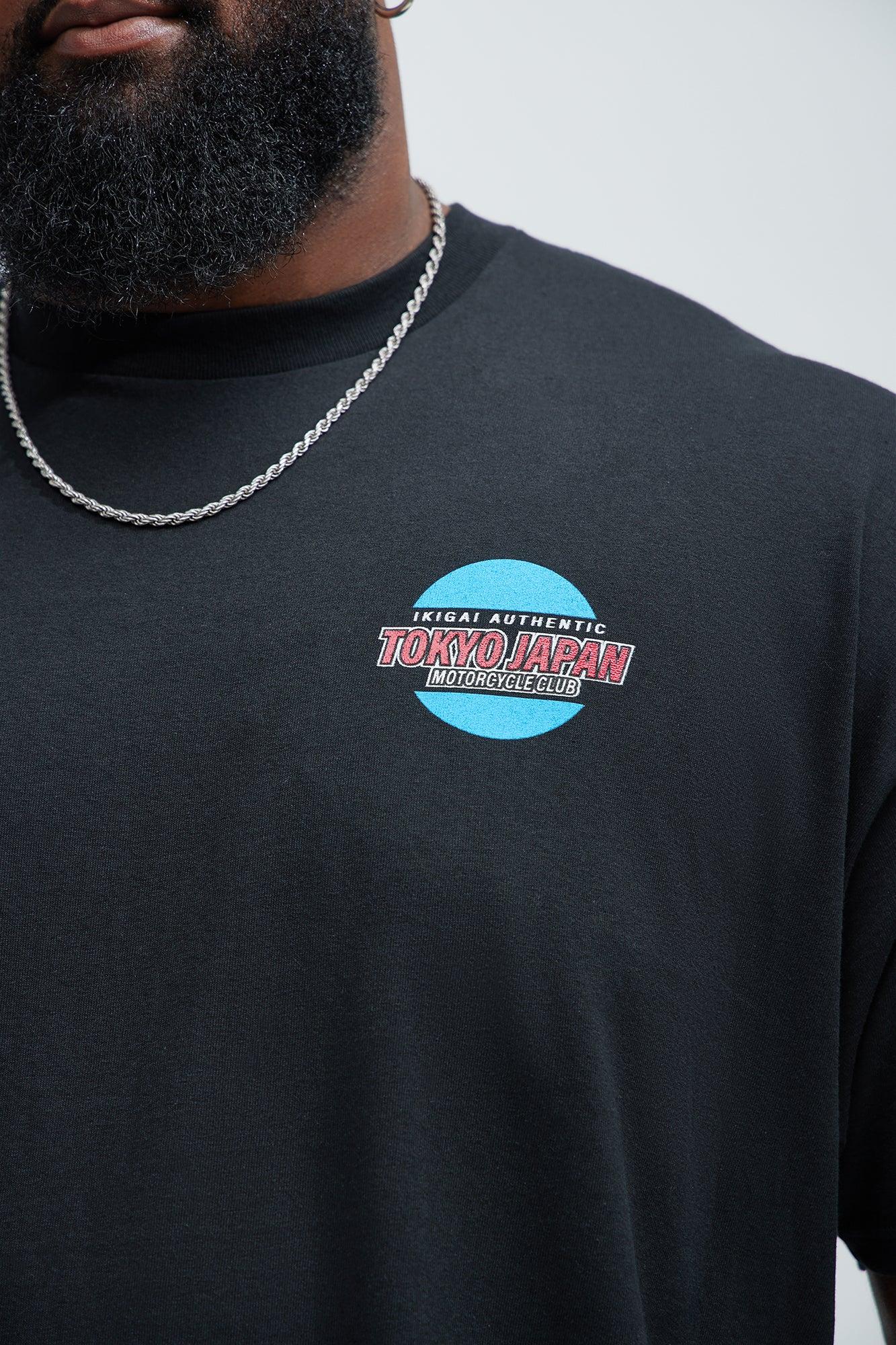 Anime Moto Club Short Sleeve Tee - Black Product Image