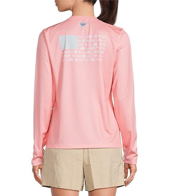 Columbia Women's Bahama Graphic Print Crew Neck Long Sleeve Shirt Product Image