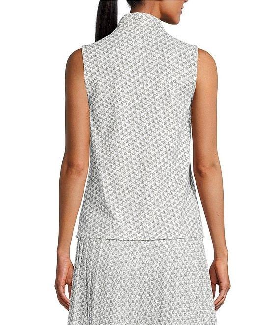 Tommy Bahama Coordinating Abby Puerto Palms Zip Front Mock Neck Top Product Image