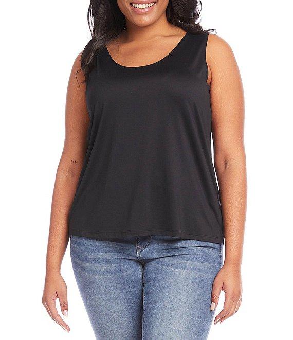 Karen Kane Plus Size Sleeveless Scoop Neck Layering Tank Product Image