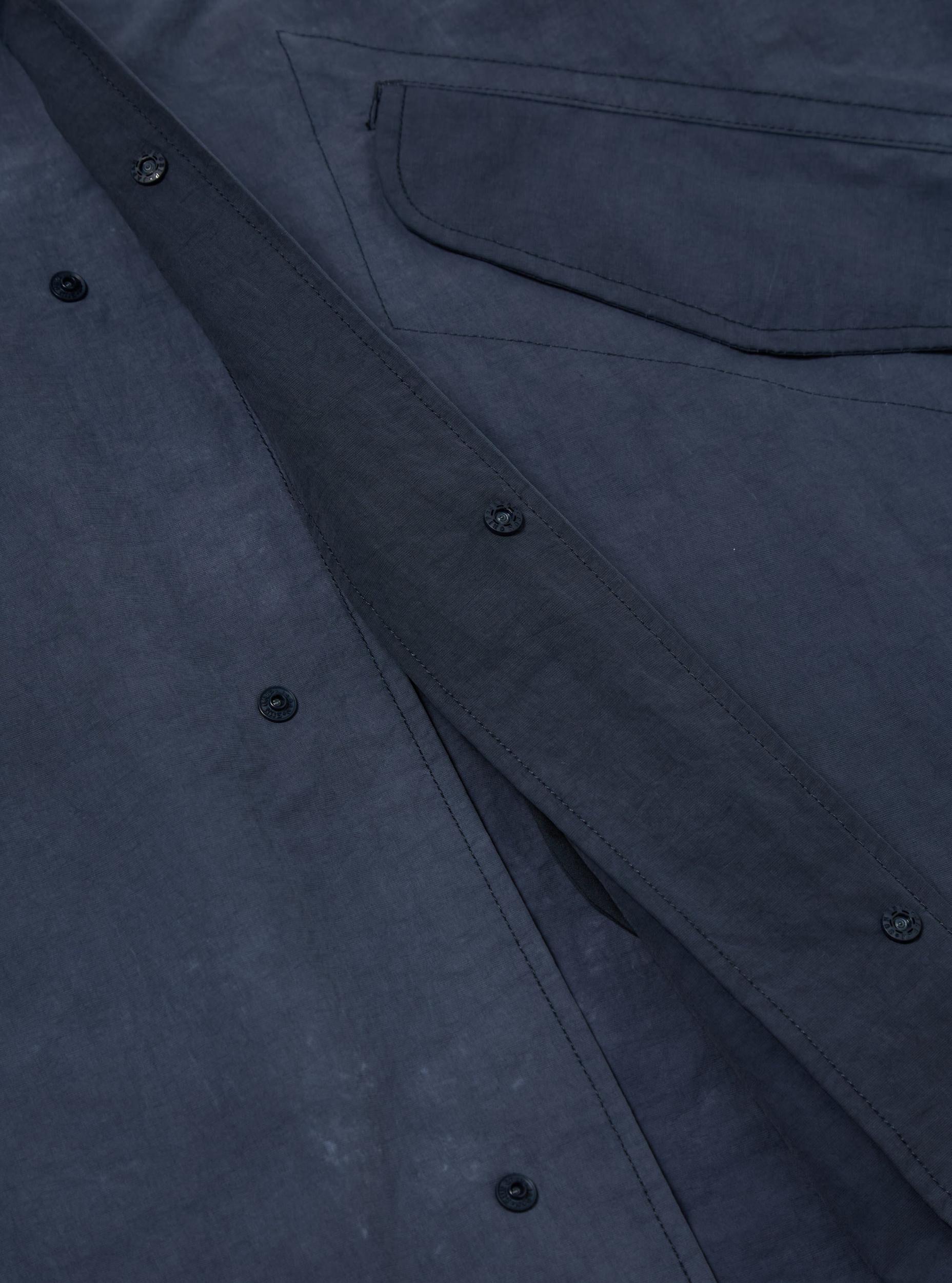 Universal Works Beach Parka in Navy Recycled Splash Nylon Product Image