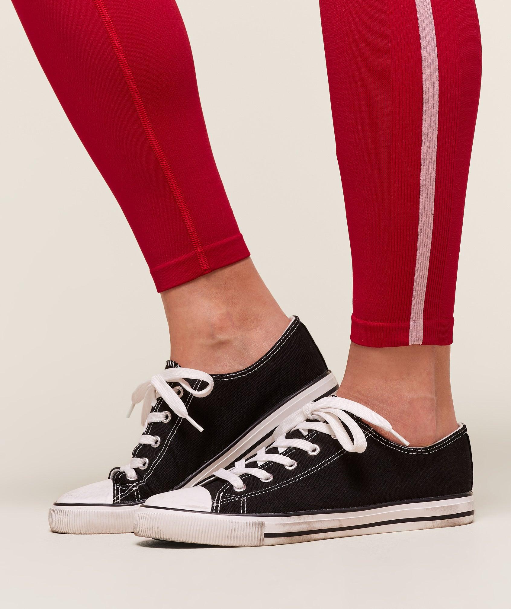 Gymshark Lift Campus Seamless Leggings - Carmine Red Female Product Image