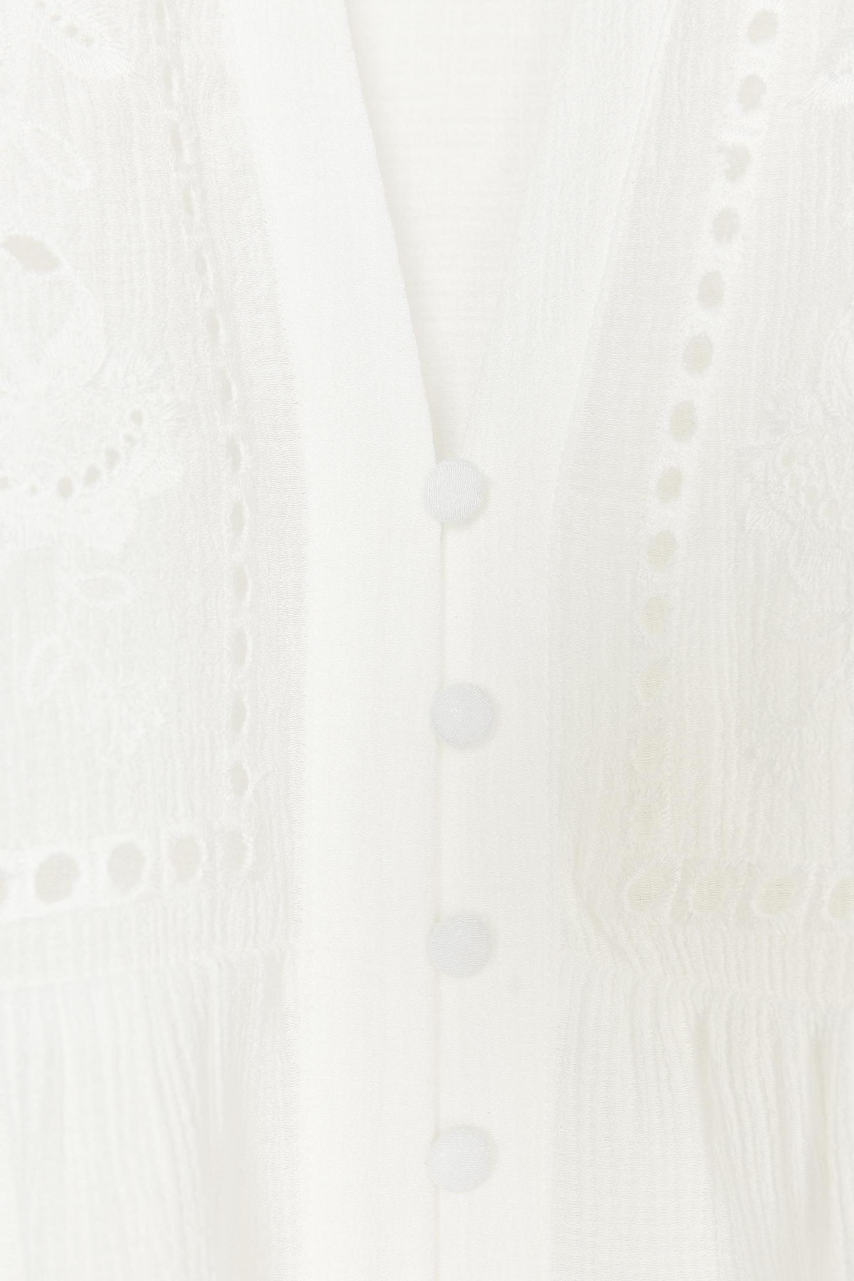 SHORT EMBROIDERED EYELET BLOUSE Product Image