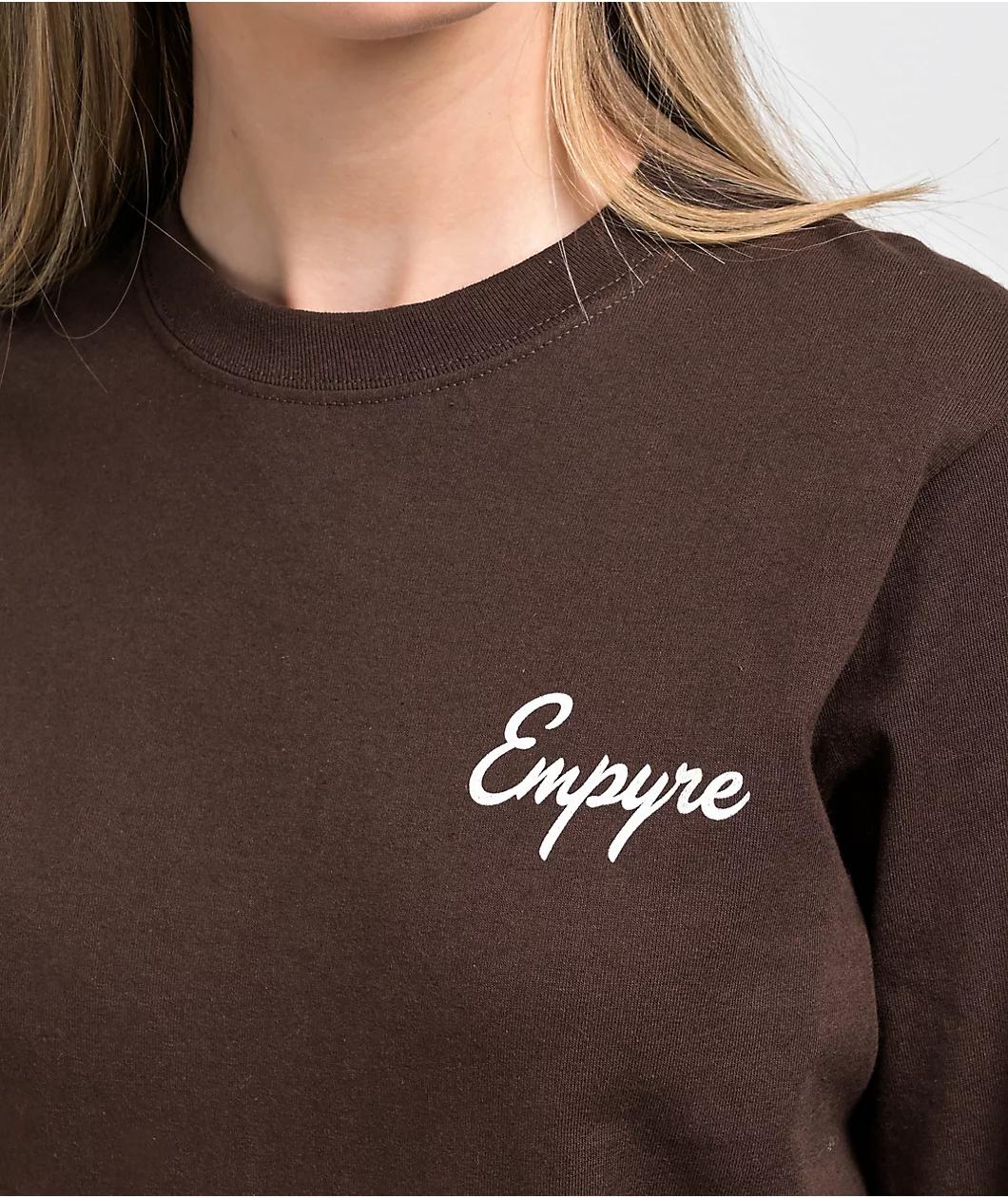 Empyre Talk Is Cheap Brown Long Sleeve T-Shirt Product Image