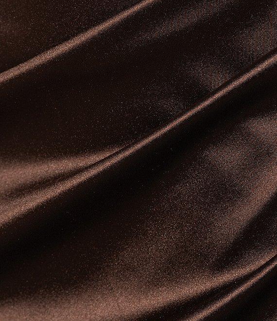 Honey and Rosie Sateen Sleeveless Midi Fitted Tank Dress Product Image