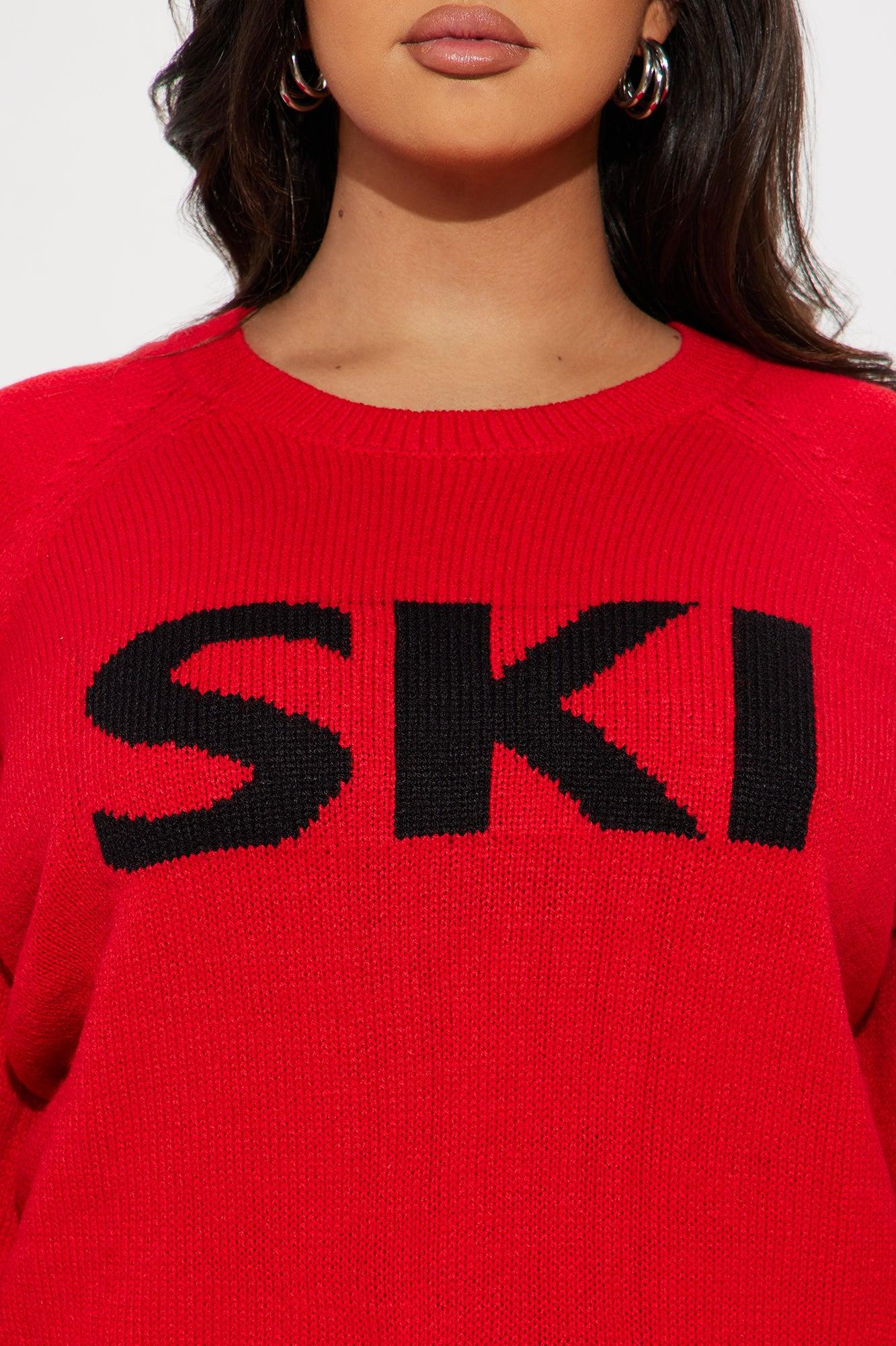 Ski Sweater - Red/combo Female Product Image