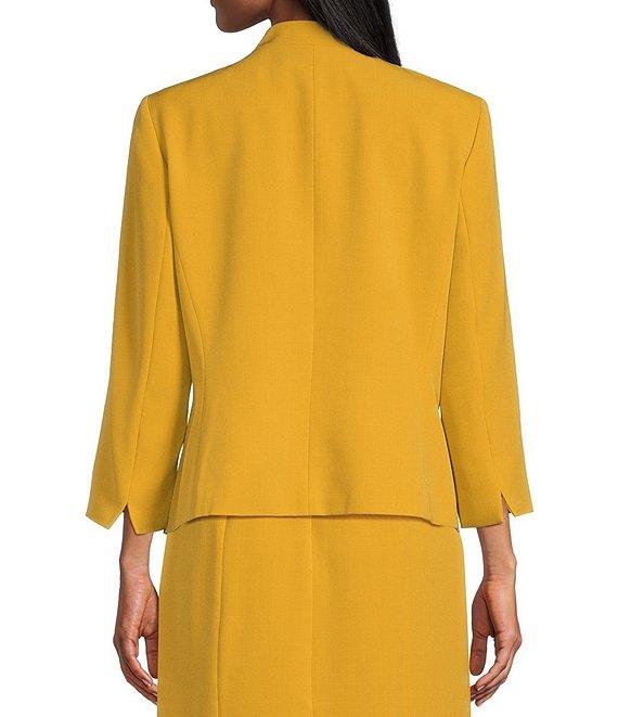 Kasper Stretch Crepe Zip Pocket Coordinating Cardigan Jacket Product Image