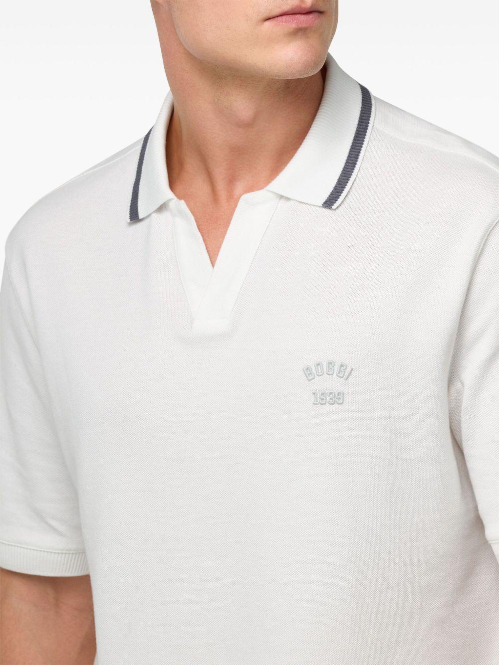 piqué-weave cotton polo shirt  Product Image