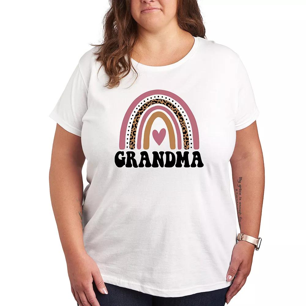 Plus Grandma Muted Rainbow Graphic Tee, Women's,  Product Image