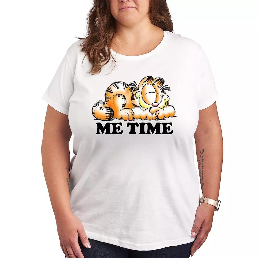 Plus Garfield Me Time Sketch Graphic Tee, Women's,  Product Image