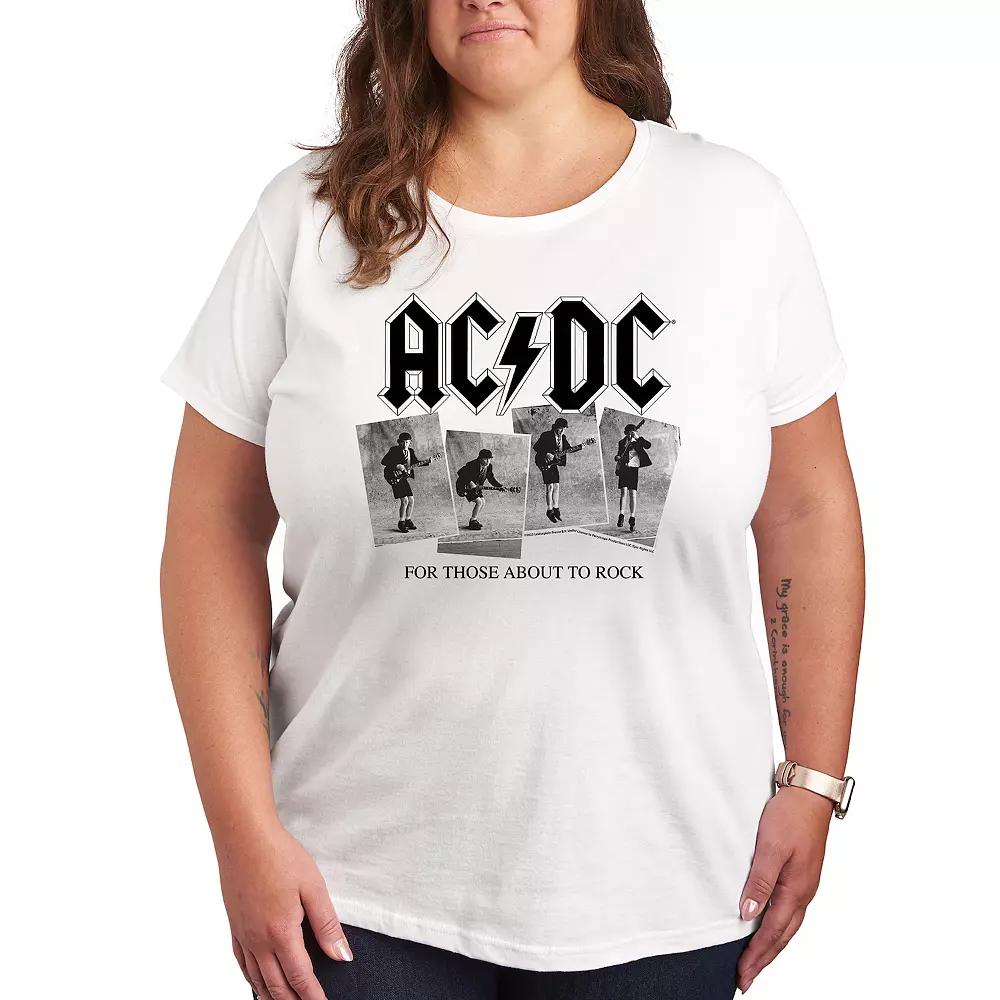 Plus ACDC Photo Sequence Graphic Tee, Women's,  Product Image