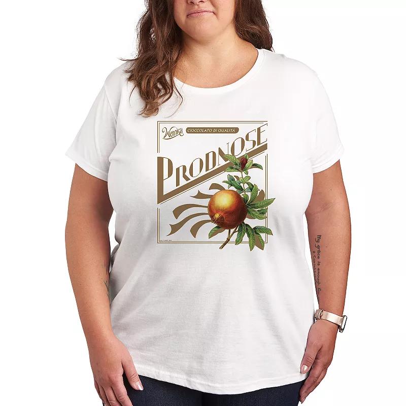 Plus Wonka Shop Logo Prodnose Graphic Tee, Women's,  Product Image