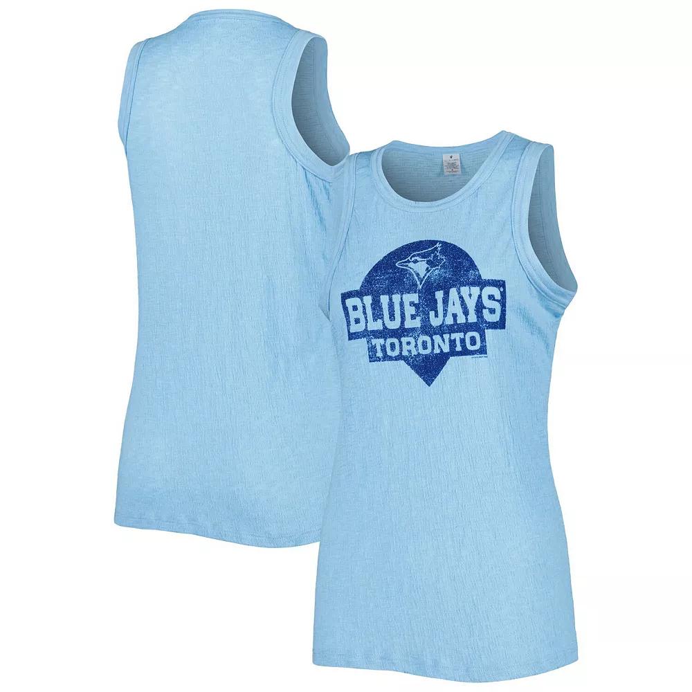 Women's Soft as a Grape Royal Toronto Blue Jays Tri-Blend Tank Top,  Product Image