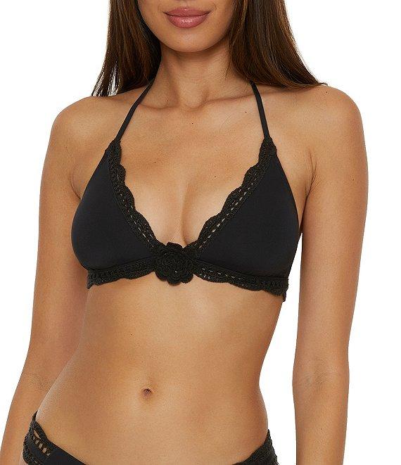 Becca By Rebecca Virtue Colette Avery American Scallop Crochet Hipster Swim Bottom Product Image