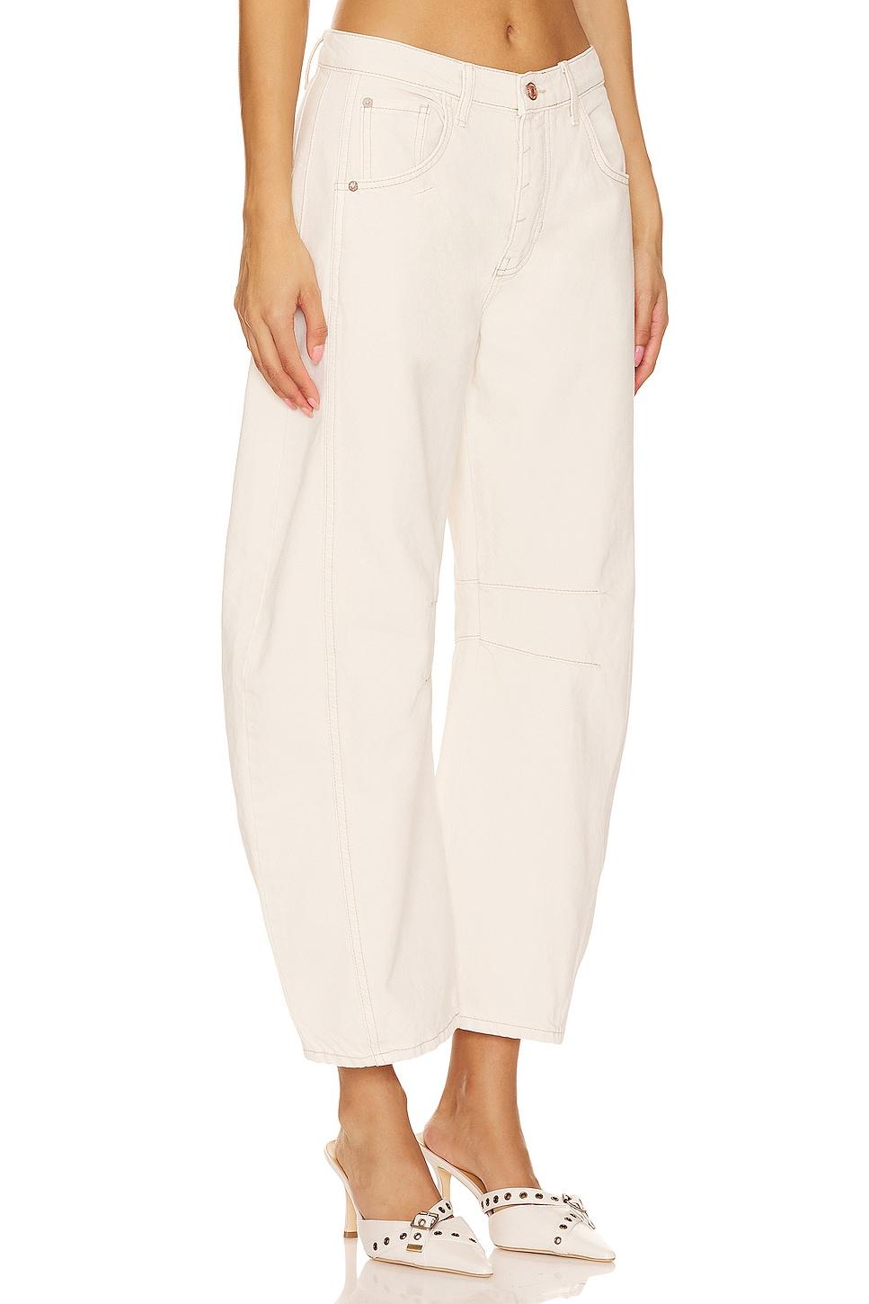 Free People We The Free Good Luck Mid Rise Cropped Barrel Jeans Product Image