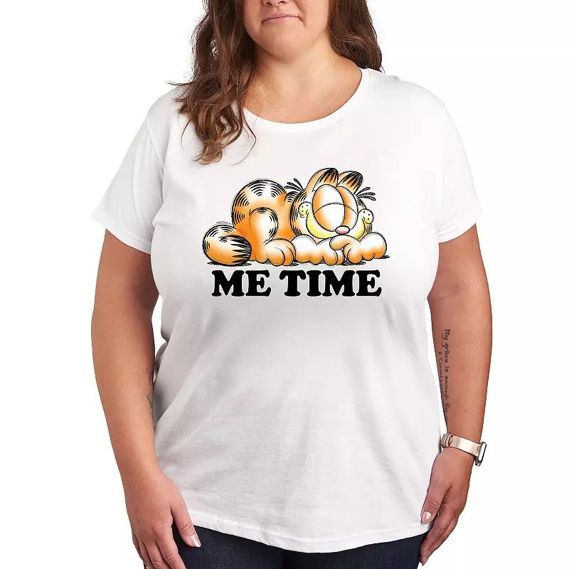 Plus Garfield Me Time Sketch Graphic Tee, Women's,  Product Image