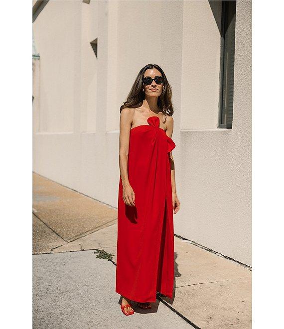 Antonio Melani x Elizabeth Damrich Radziwill Full Length Strapless Crepe Dress Product Image