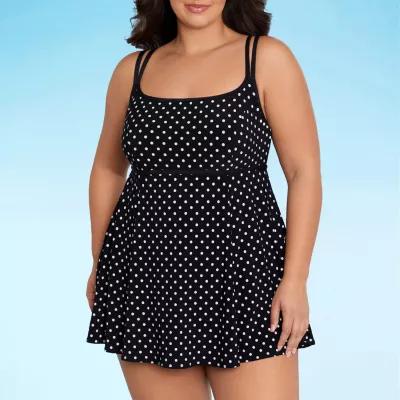 Sonnet Shores Womens Plus Swim Dress Product Image