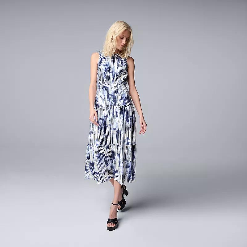 Womens Simply Vera Vera Wang Smocked Maxi Dress Product Image