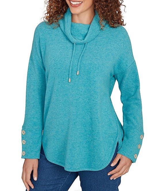 Ruby Rd. Ultra-Soft Cowl Neck Long Sleeve Knit Sweater Product Image