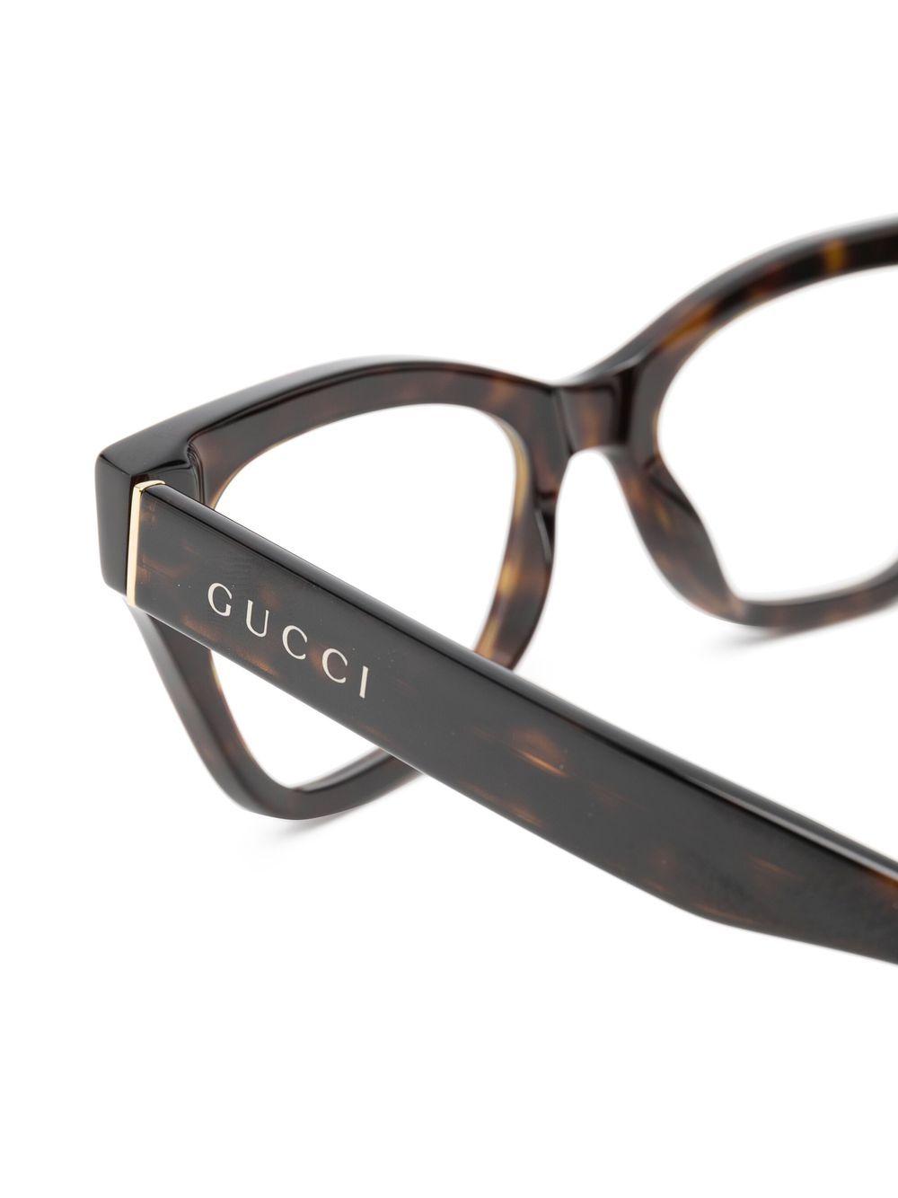 tortoiseshell-effect cat-eye glasses Product Image