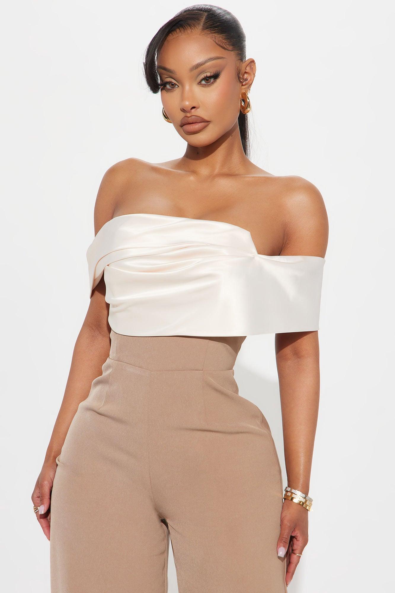 Be Yourself Jumpsuit  - Mocha/combo Product Image