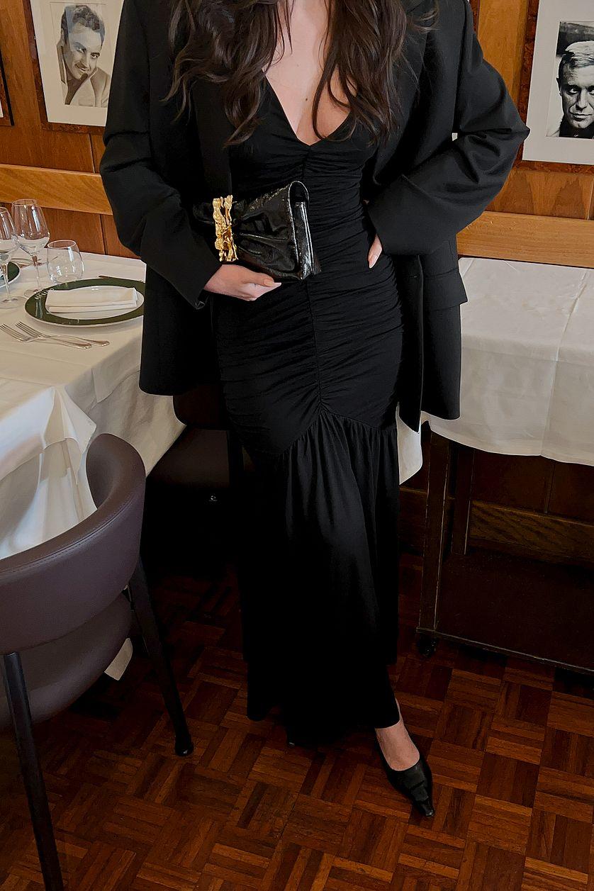 Gathered Dress Maxi Dress Product Image