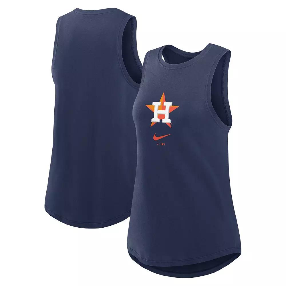 Women's Nike Navy Houston Astros Legacy Icon High Neck Fashion Tank Top,  Product Image