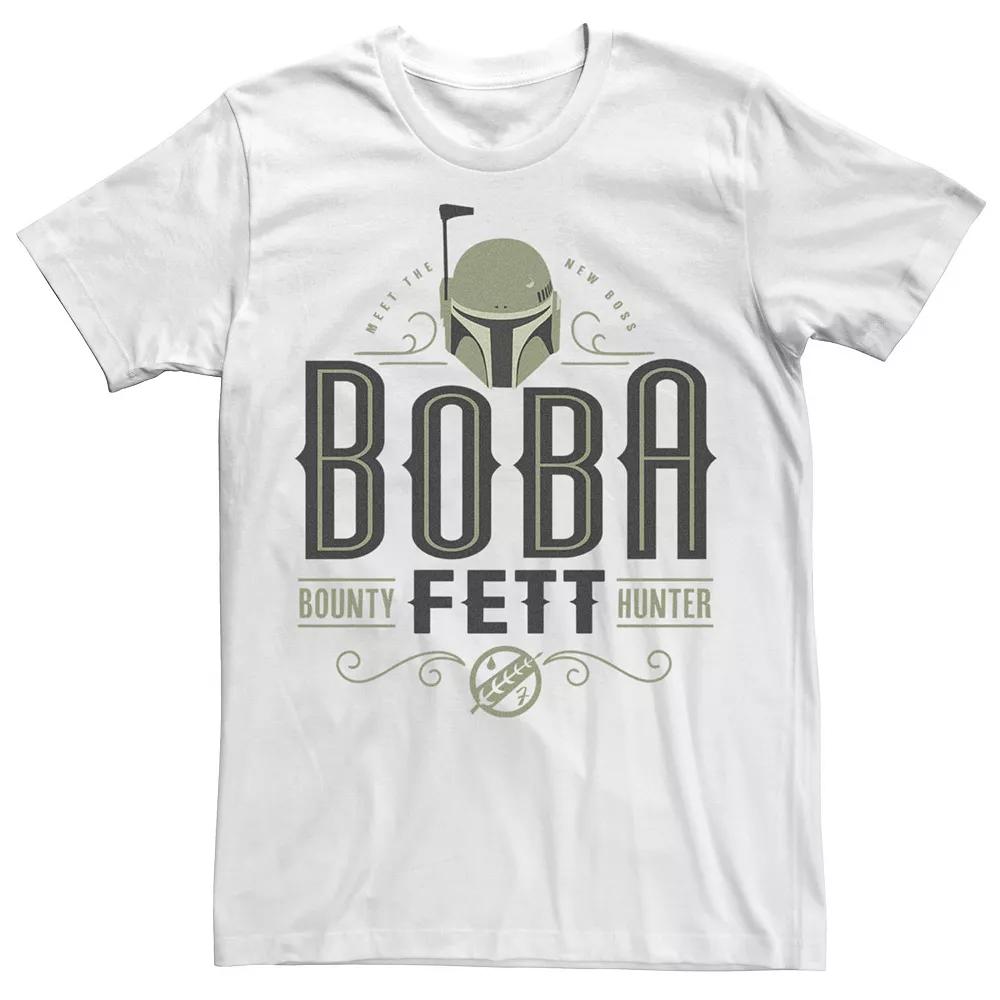 Men's Star Wars The Book Of Boba Fett Boba Fett Fancy Text Tee,  Product Image