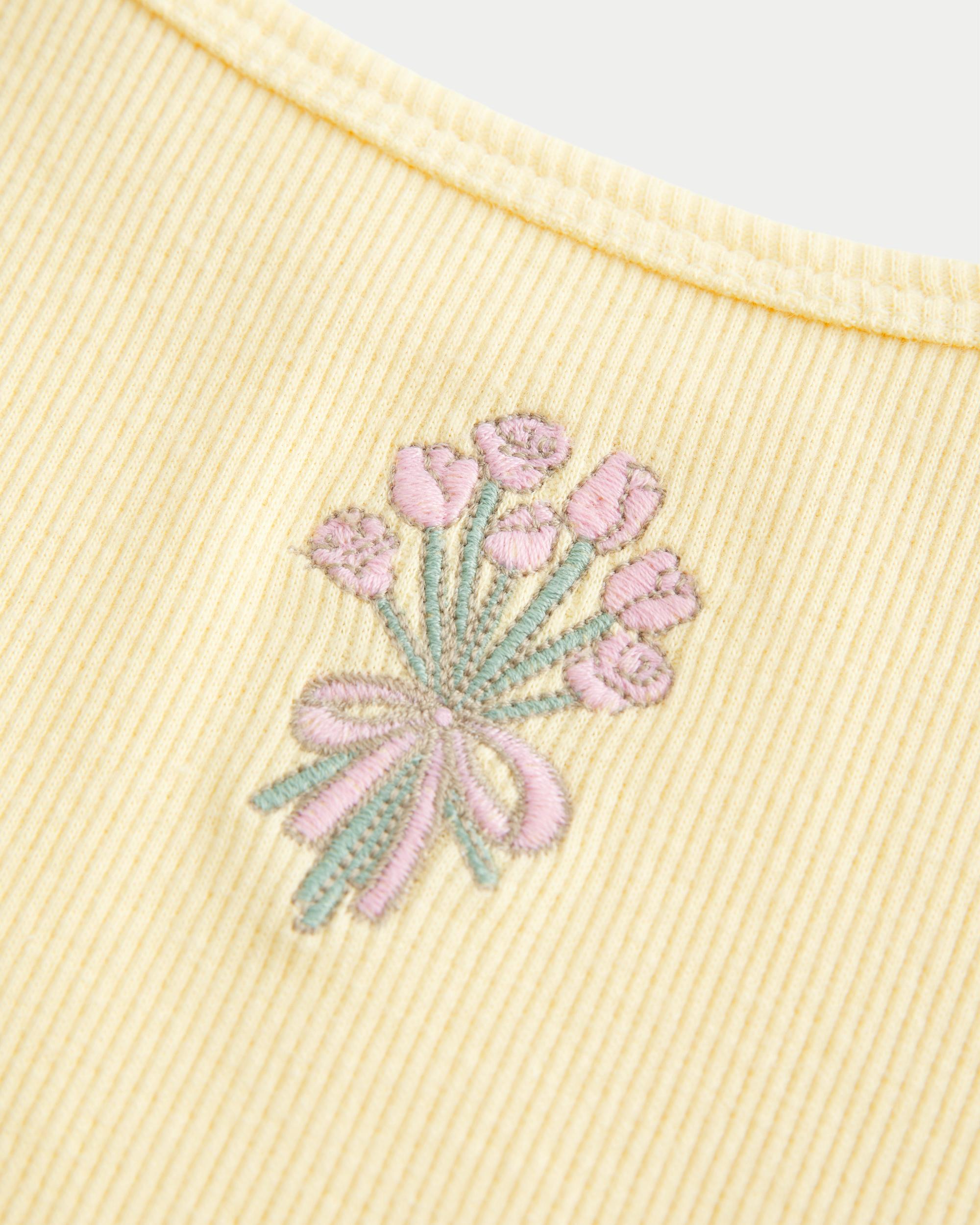 Ribbed Floral Graphic Cami Product Image