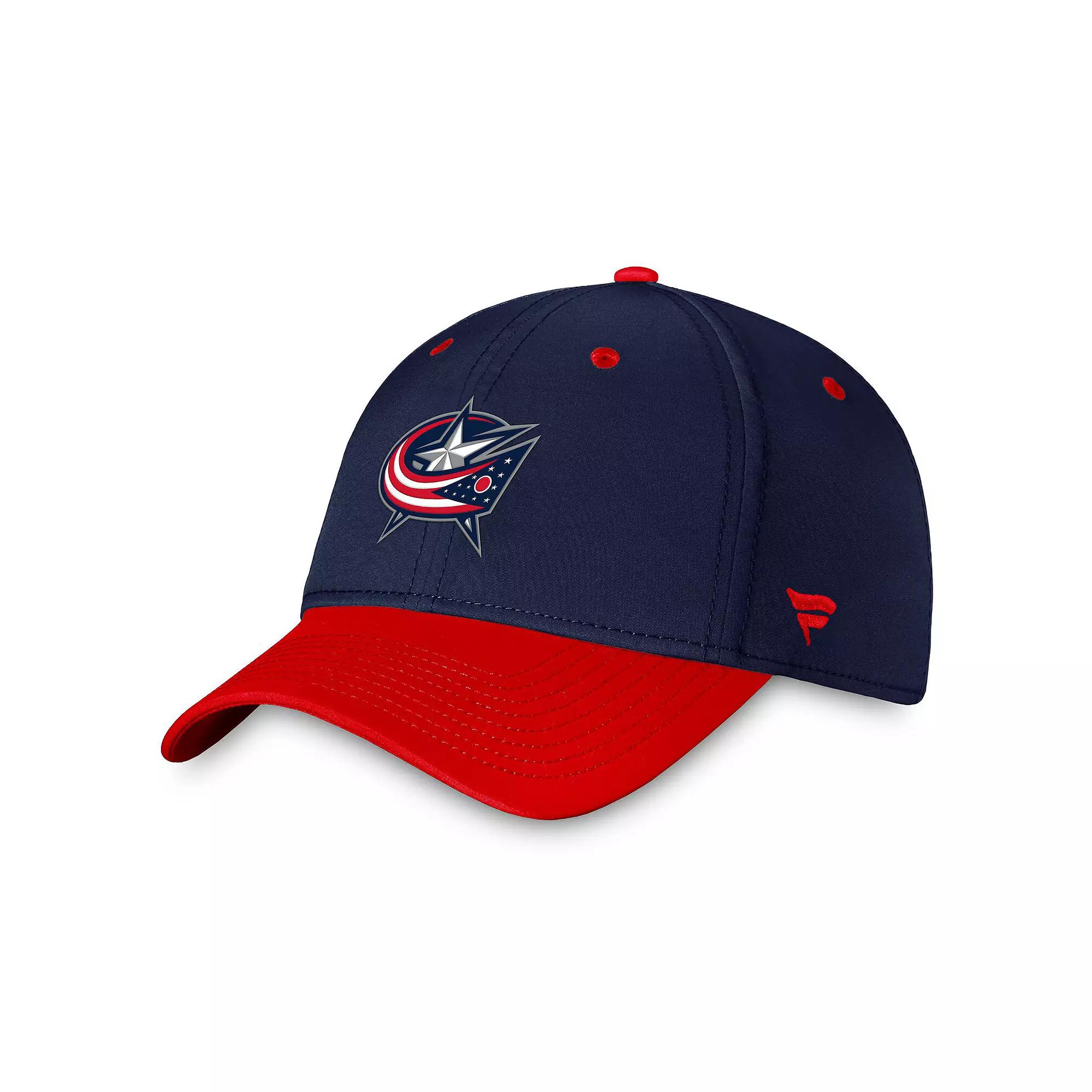Men's Fanatics Branded Navy/Red Washington Capitals Fundamental 2-Tone Flex Hat, Size: Small/Medium, Blue Product Image