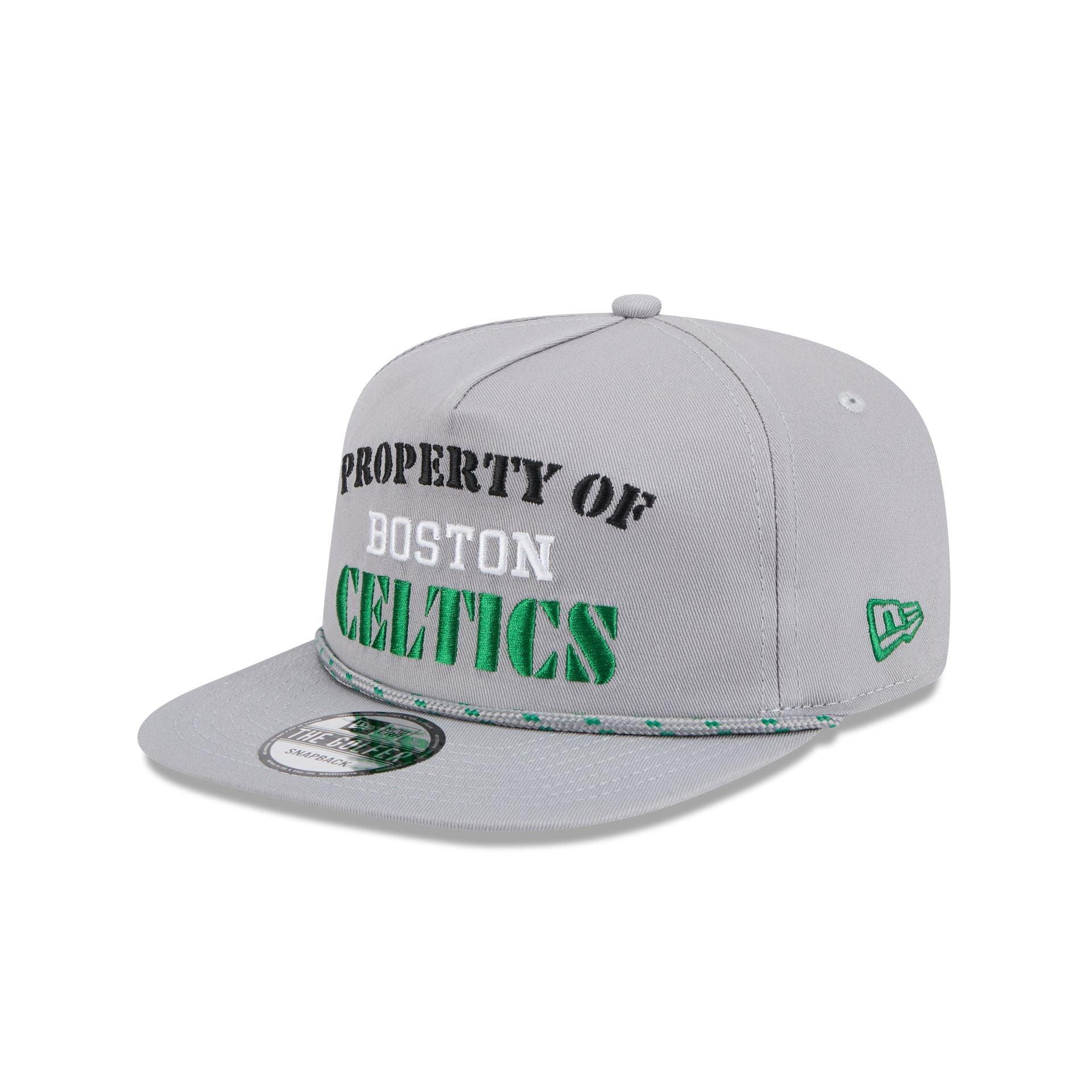 Boston Celtics Vintage Gray Rope Golfer Hat Male Product Image