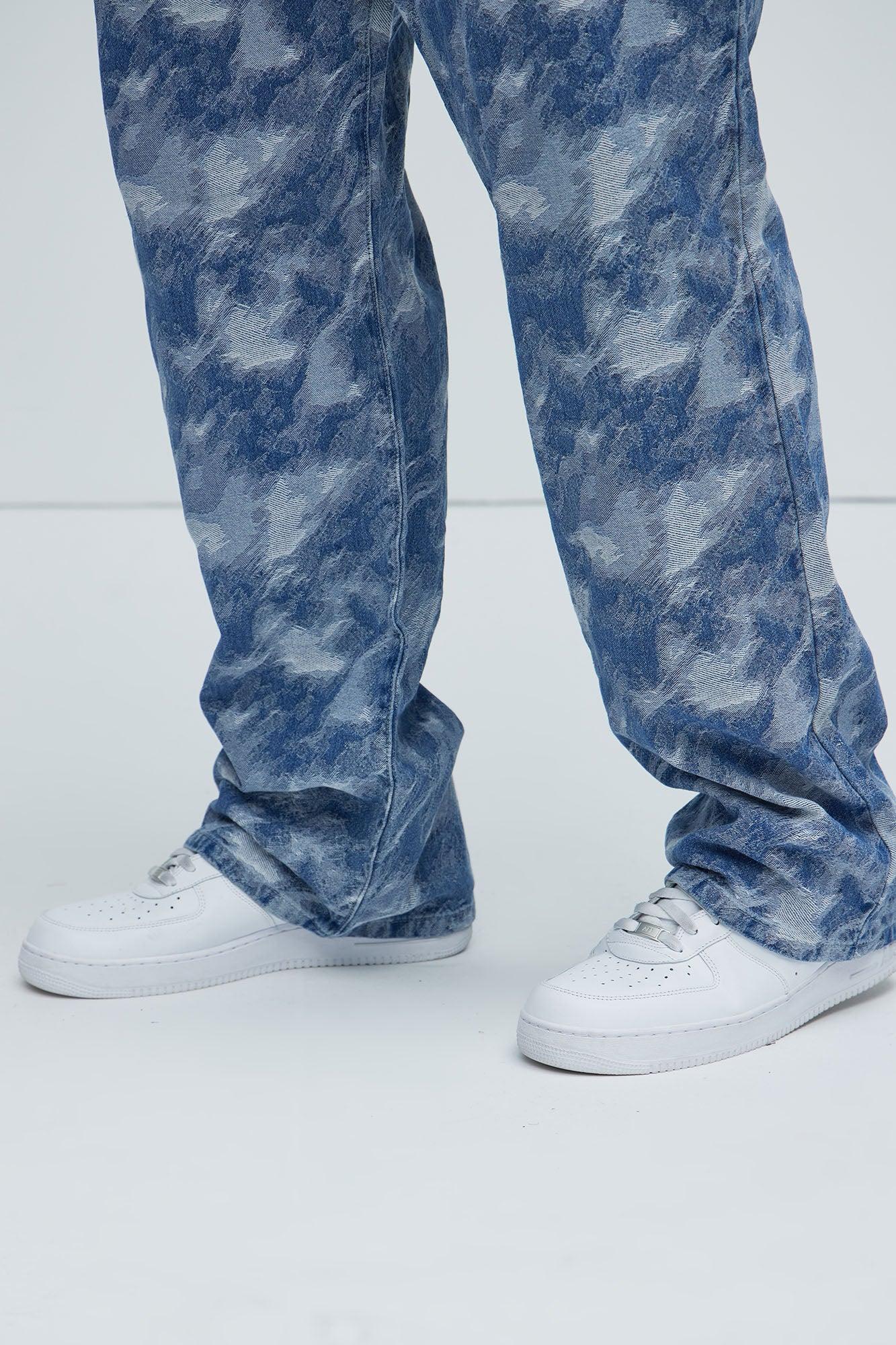 Murky Waters Straight Jeans - Medium Blue Wash Product Image