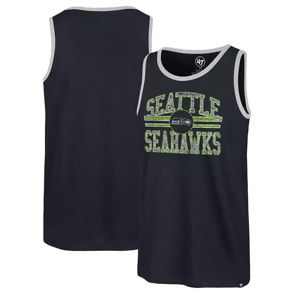 Men's '47 College Navy Seattle Seahawks Winger Franklin Tank Top,  Product Image