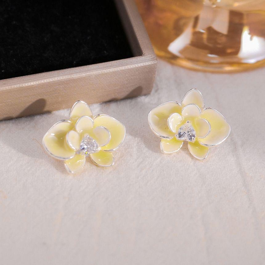 Flower Rhinestone Ear Stud Product Image