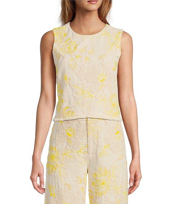 Antonio Melani Coordinating Kai Floral Soutache Sleeveless Blouse Product Image
