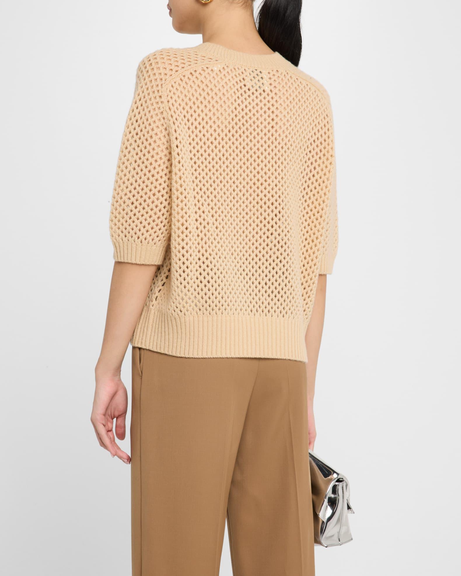 Open-Knit Wool Cashmere Sweater Product Image