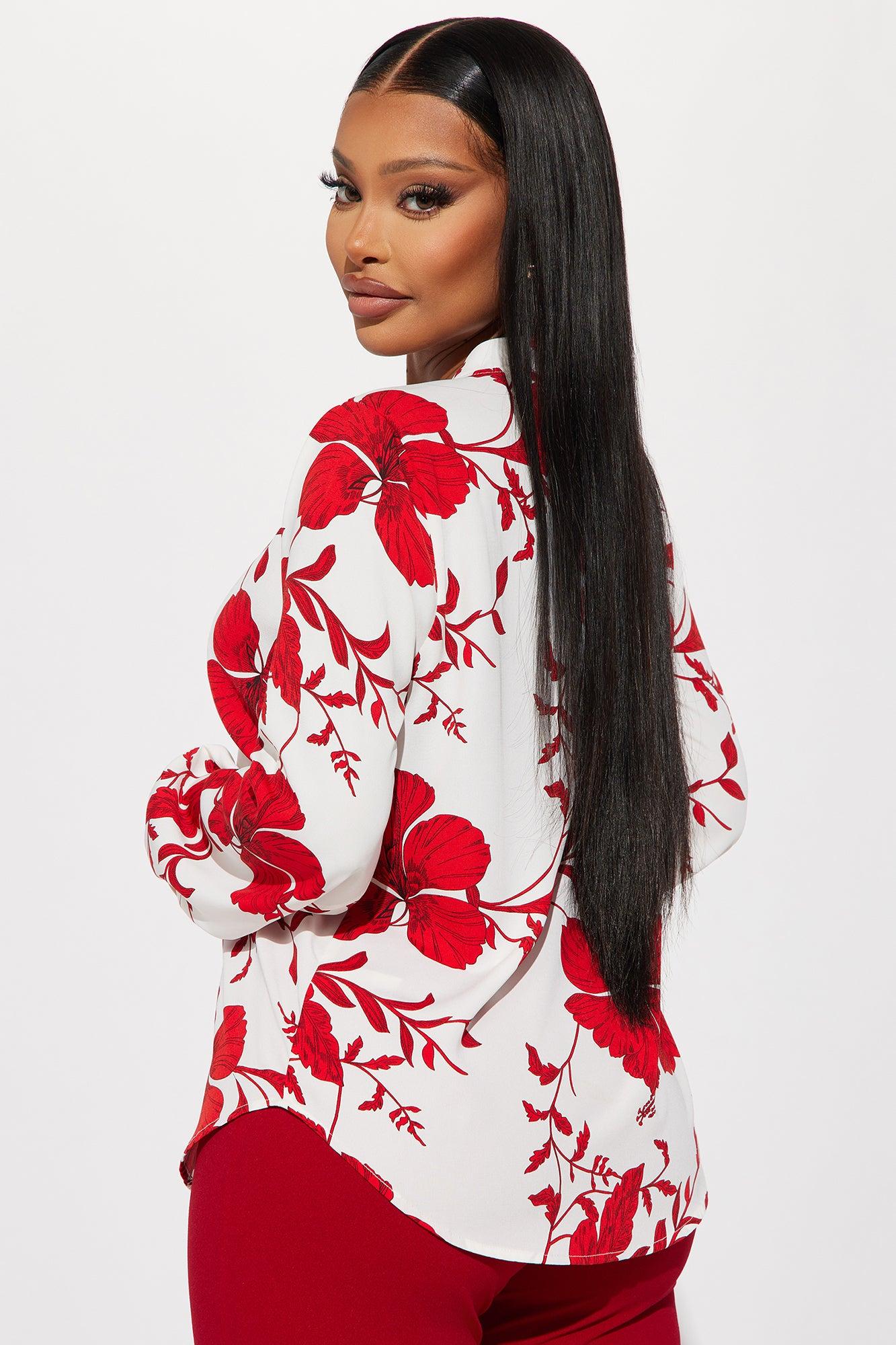 Floral Emotions Top - White/Combo Product Image