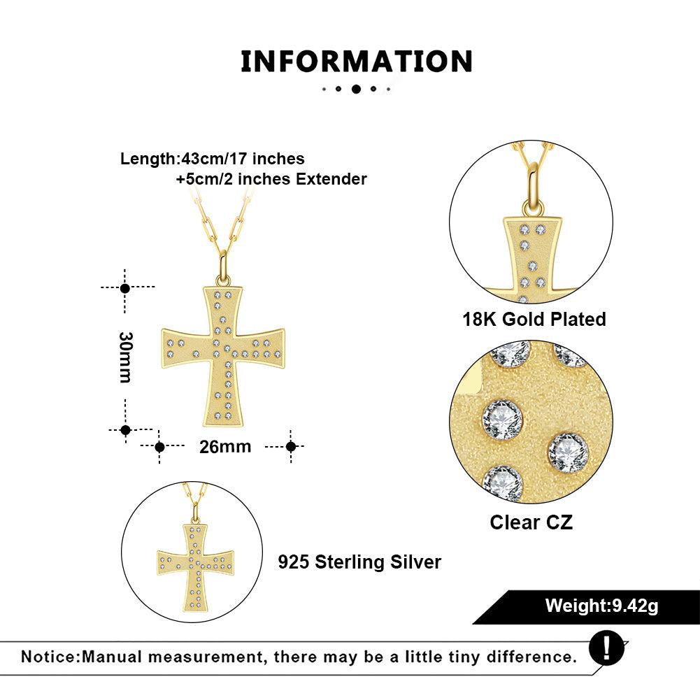 Touchstone Cross God/Love Necklace Gold Product Image