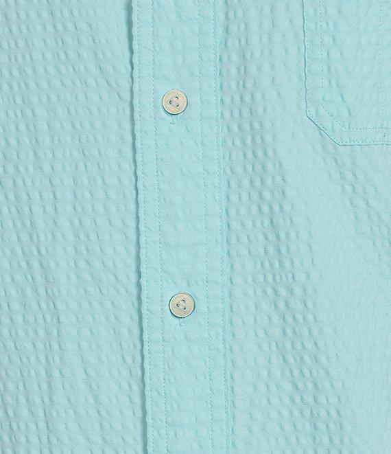 Cremieux Blue Label Performance Stretch Solid Seersucker Short Sleeve Woven Shirt Product Image