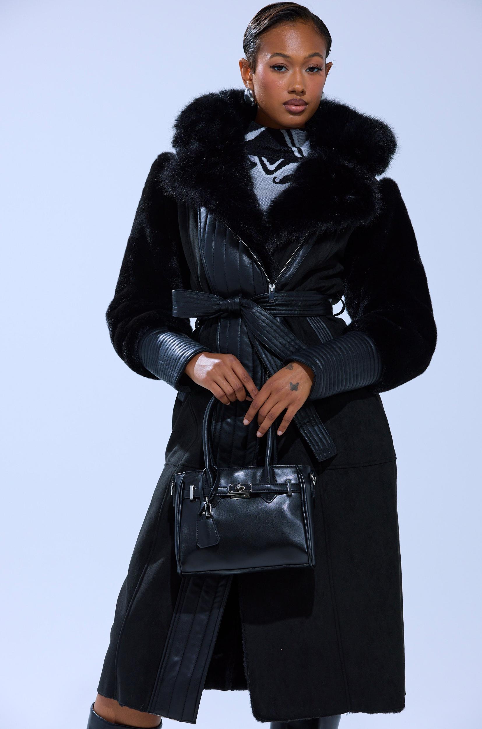 GOODIE MIXED MEDIA COAT Product Image