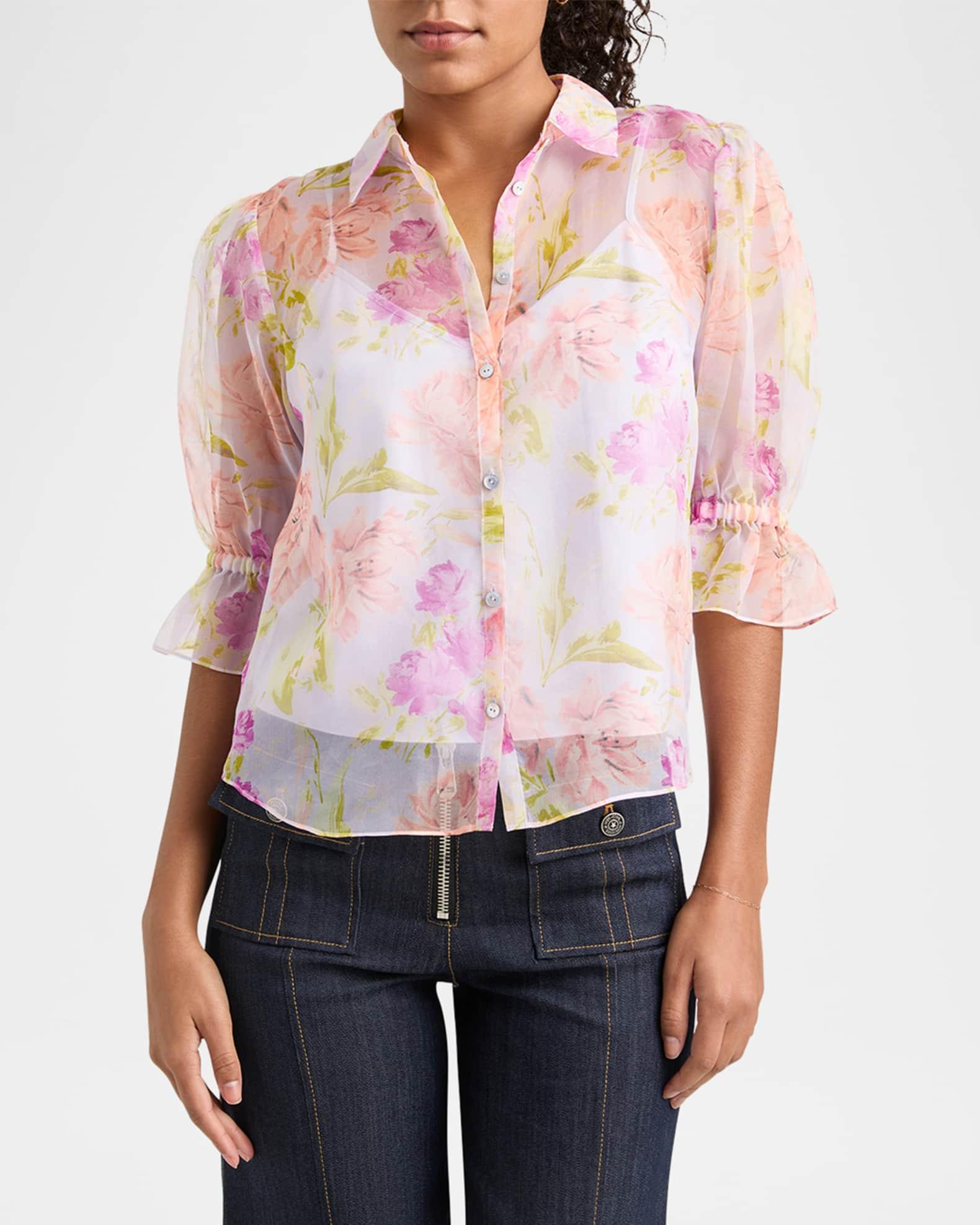 Fiona Floral Puff-Sleeve Top Product Image