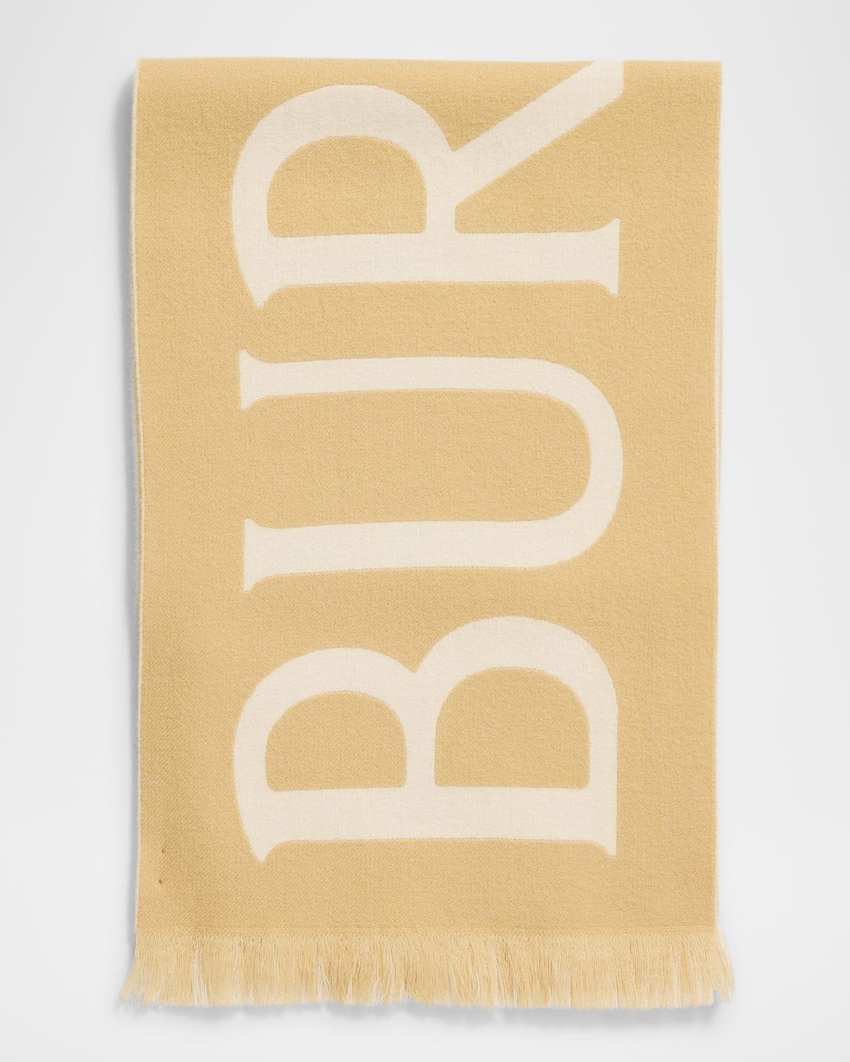 Mens Logo Wool Scarf Product Image