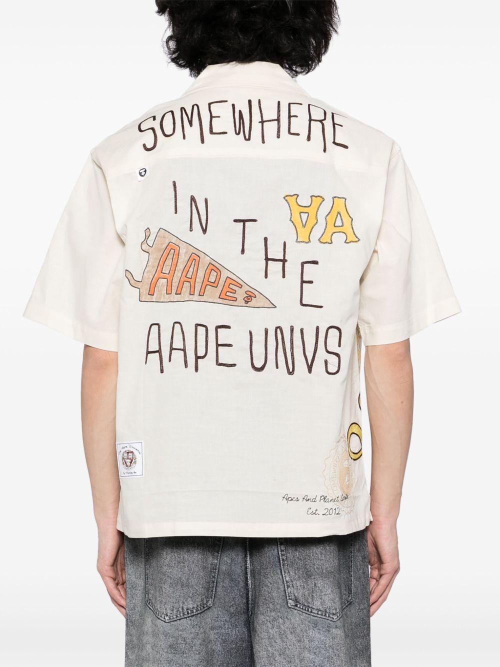 logo-embroidered shirt Product Image