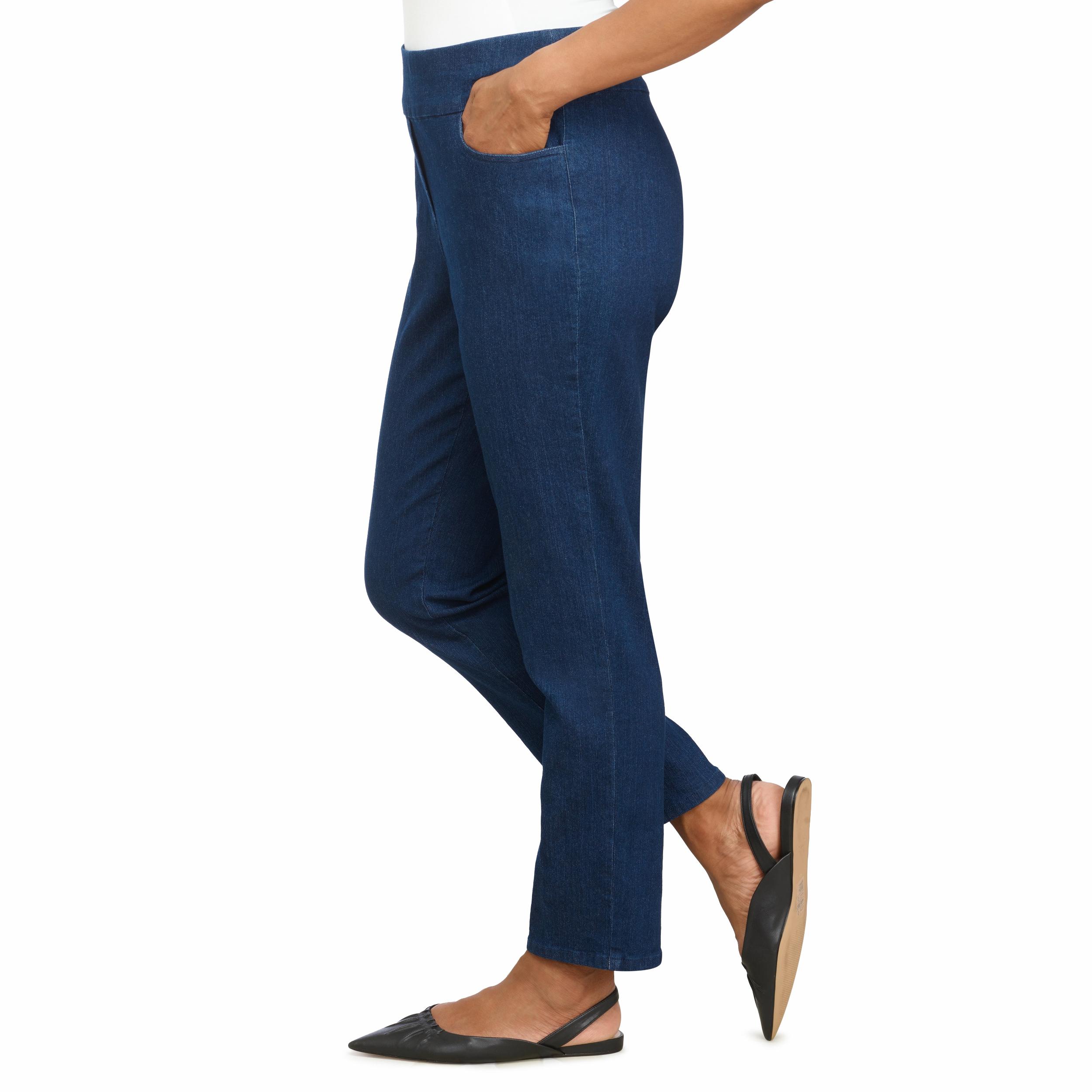 Alfred Dunner Women's Super Stretch Mid- Rise Average Length Pant Product Image