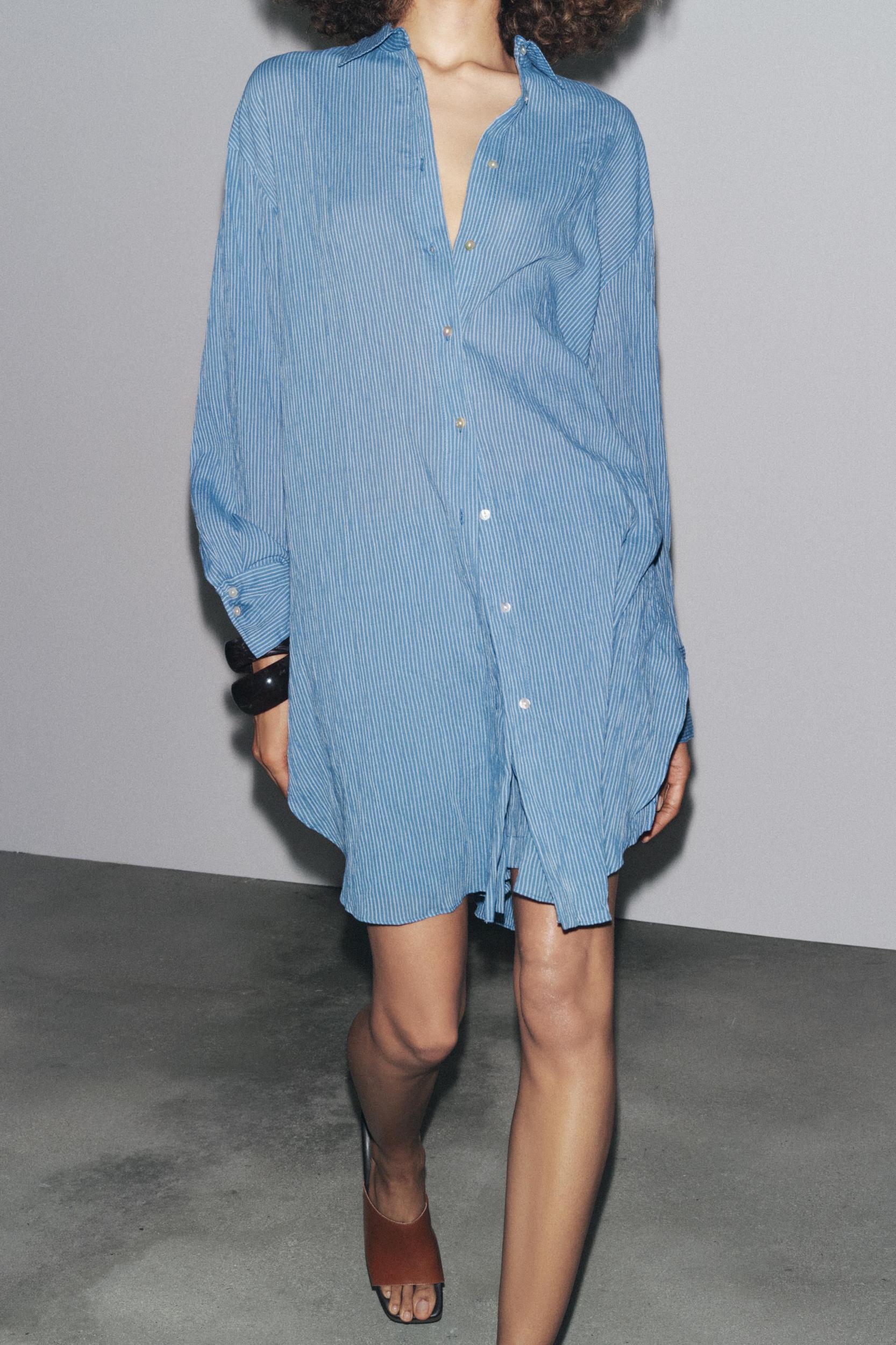 ZW COLLECTION LONG STRIPED SHIRT Product Image