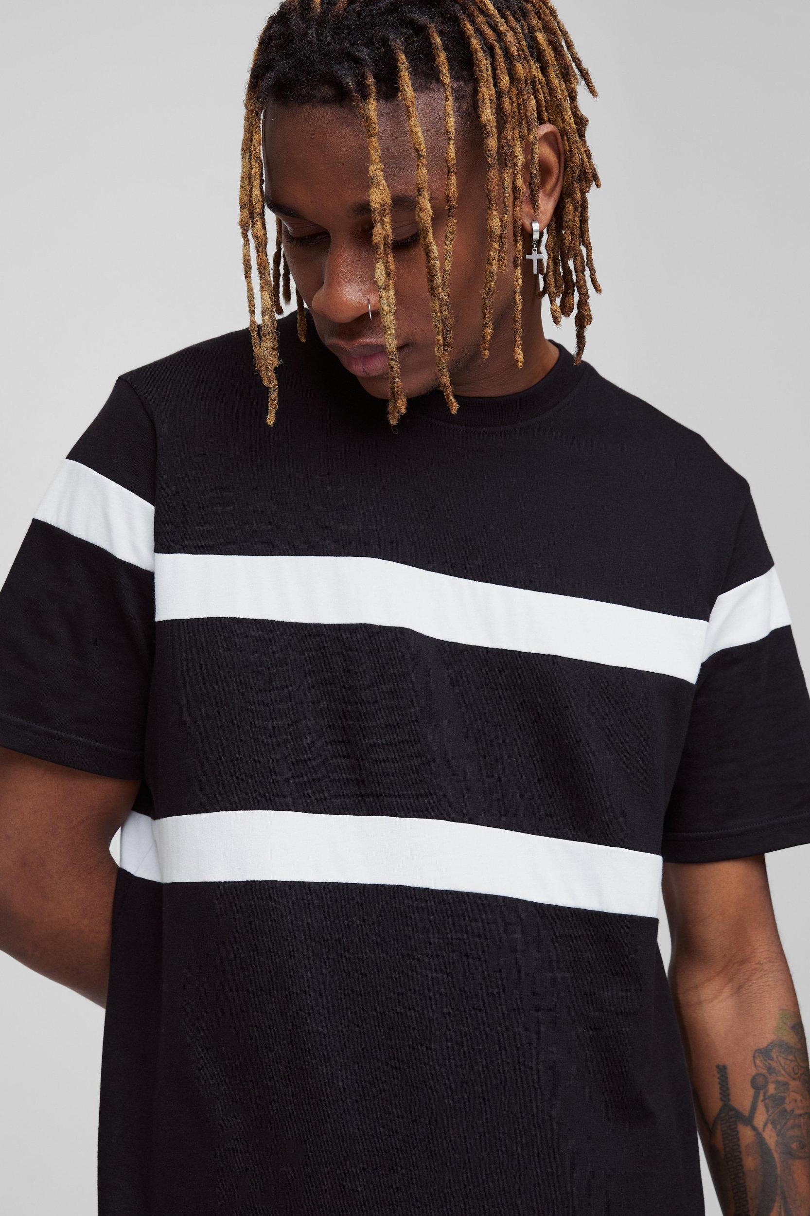 Tall Slim Colour Block T-Shirt | boohooMAN USA Product Image