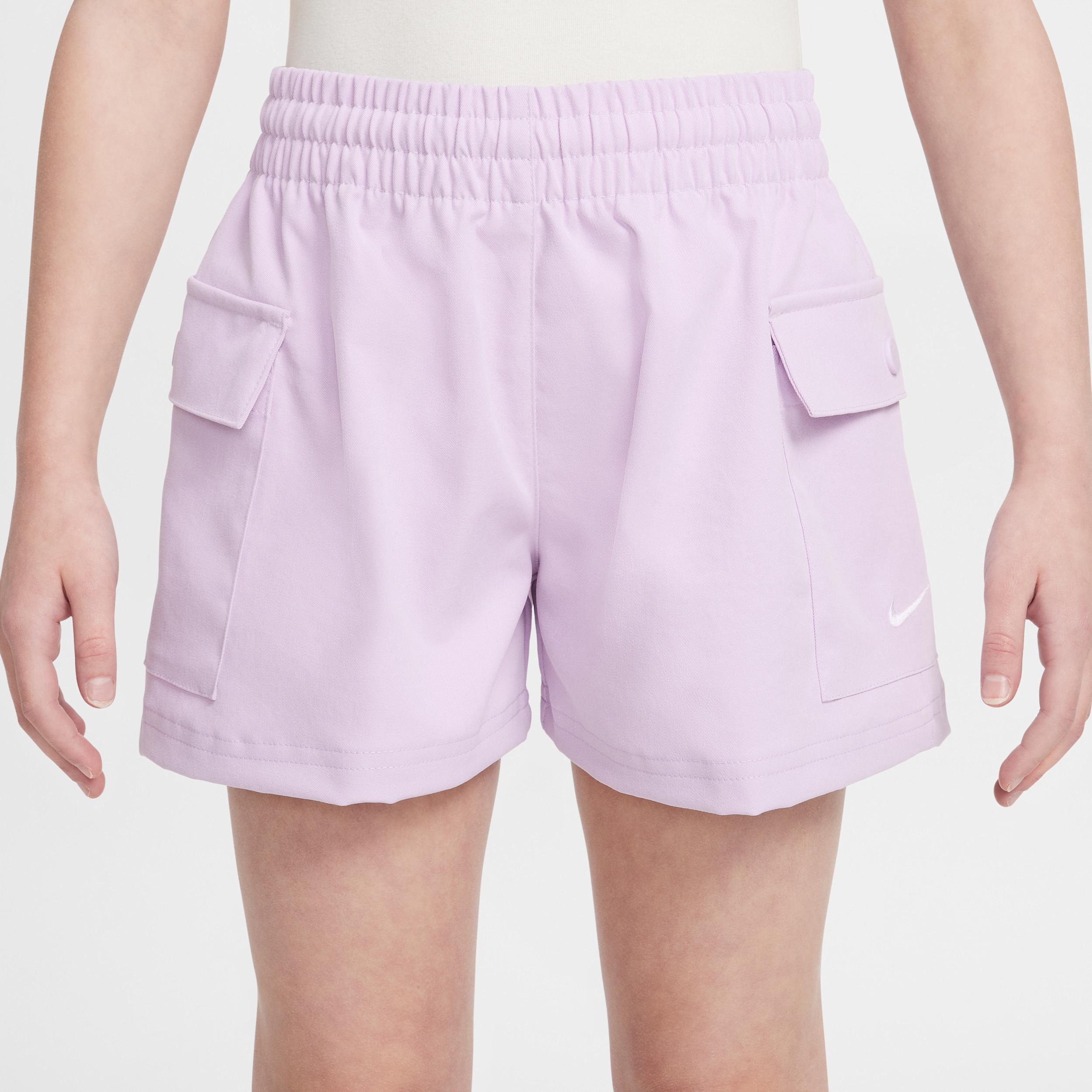 Unisex Nike Sportswear Girls' Woven Cargo Shorts Product Image