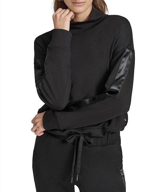 Andrew Marc Sport Scuba Mock Neck Pullover with Satin Trim Product Image