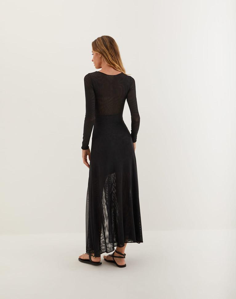 Yarin Long Dress - Black Product Image